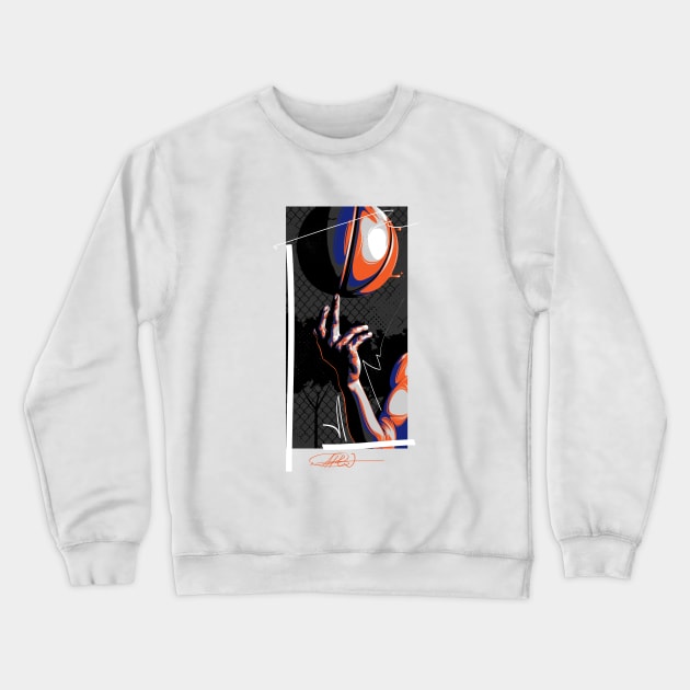 Streetball | New York City Crewneck Sweatshirt by Dark Wing Art